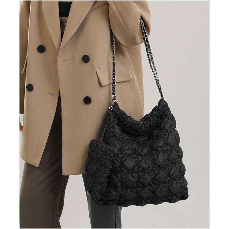 ポーチ付キルトチェーントートバッグ | Bagoodtimeshop