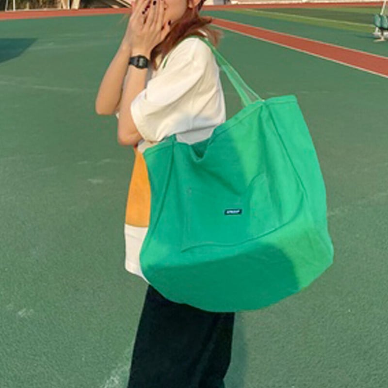 マチ広 大容量キャンバス トートバッグ | Bagoodtimeshop