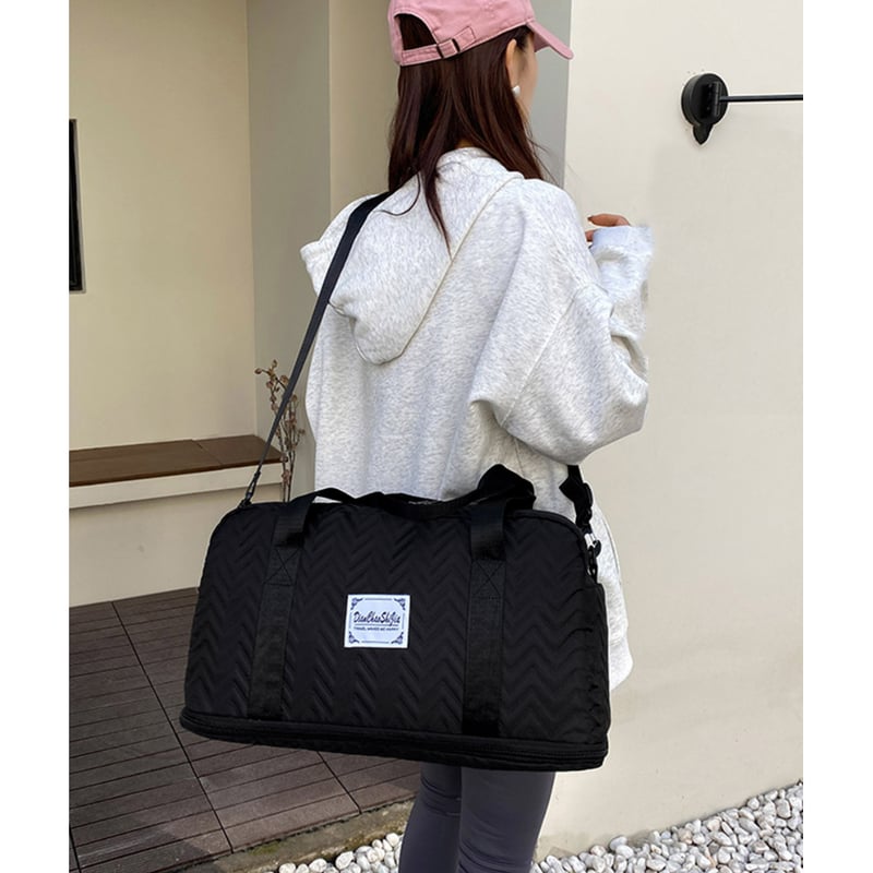 ポーチ付き拡張ファスナーボストンバッグ | Bagoodtimeshop