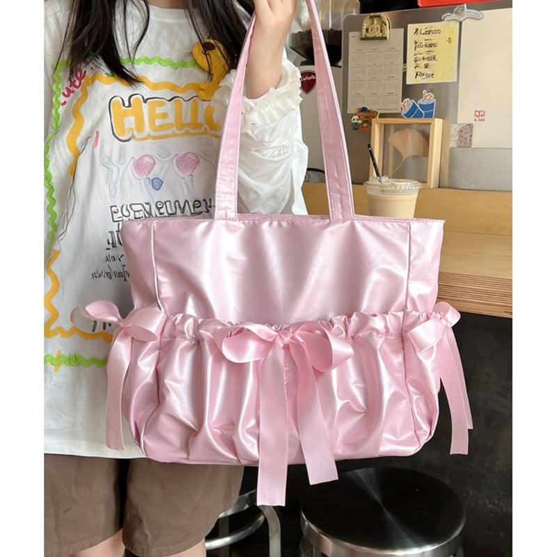 大人可愛いリボントートバッグ | Bagoodtimeshop
