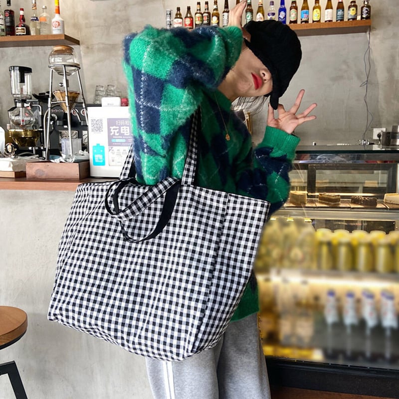 リバーシブルキャンバスビッグトートバッグ | Bagoodtimeshop