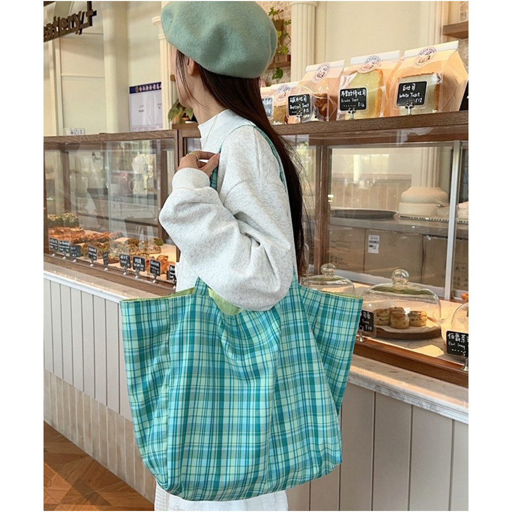 リバーシブル2way韓国風トートバッグ | Bagoodtimeshop