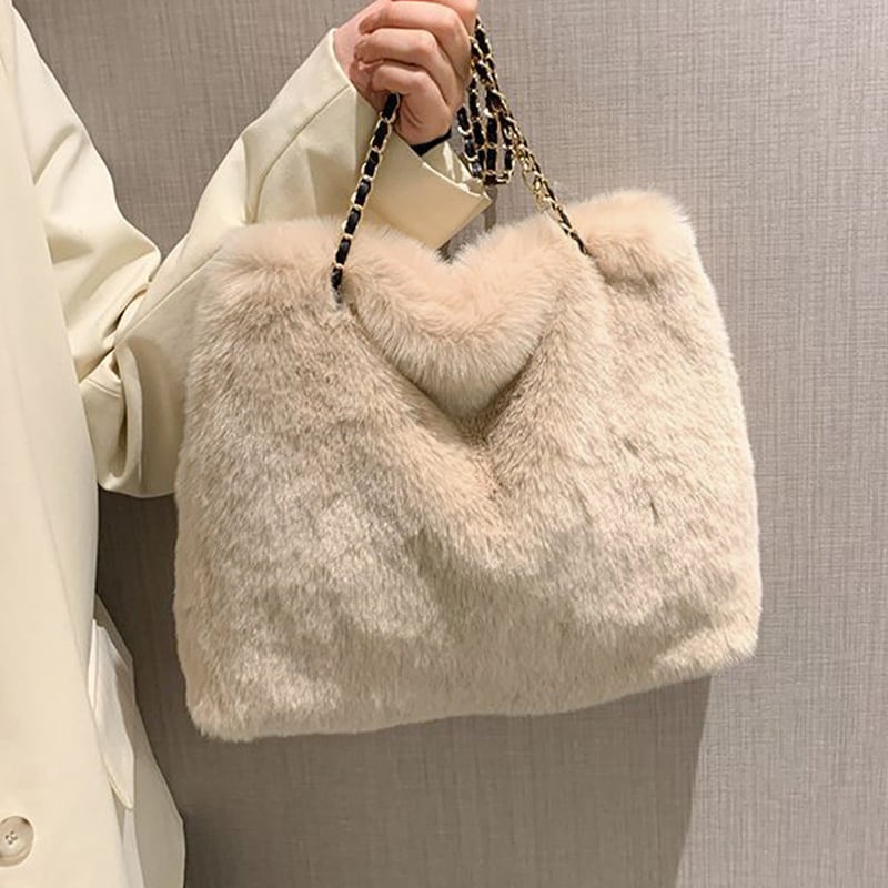 大容量チェーンファーバッグ | Bagoodtimeshop 大容量チェーンファーバッグ | Bagoodtimeshop