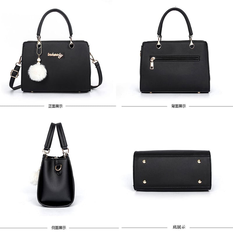 ショルダーバッグ ファーチャーム付き | Bagoodtimeshop
