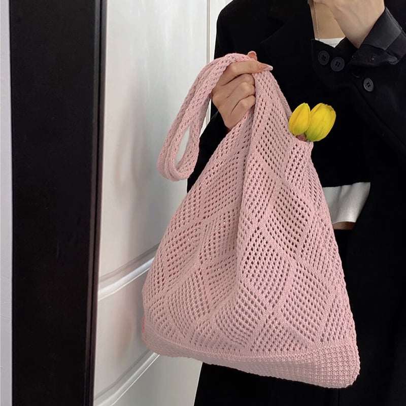 韓国編み込みニットバッグ | Bagoodtimeshop