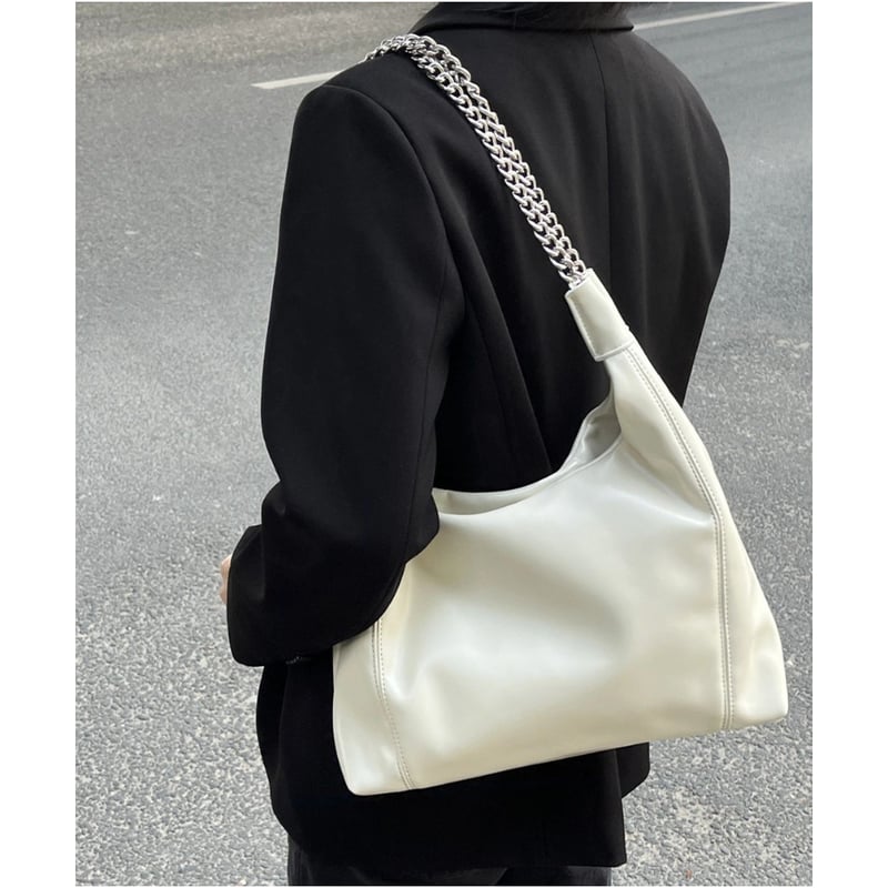 チェーン合皮ショルダーバッグ | Bagoodtimeshop