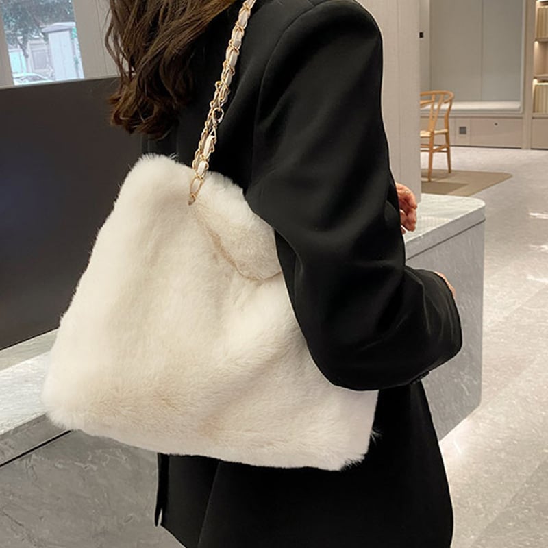 大容量チェーンファーバッグ | Bagoodtimeshop