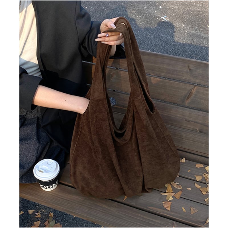ゆるっと抜け感バッグ／レオパボアbrown 大容量レオパードトートバッグ | Bagoodtimeshop