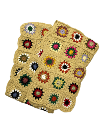 MacMahon Knitting Mills  Crochet Stall/Flower BEIGE