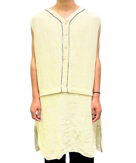 YUYA MORIBE　No. YM-AL-002 NO SLEEVE LONG GRAMPA PULLOVER