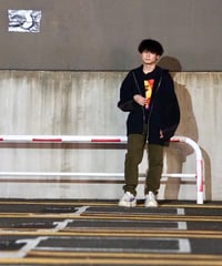 WEYEP　No.R-W-165-P　 side and under sleeve ZIP parka-SWEAT AND DENIM