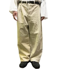 YUYAMORIBE　No.YM-DL×PT-02×C　ASYMMETRY TUCK PANTS