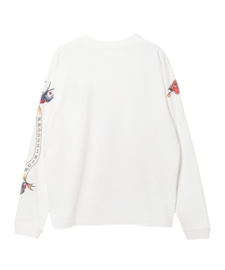 RHODOLIRION　NO.SW1057A  Printed Tattoo Long Sleeve Tee