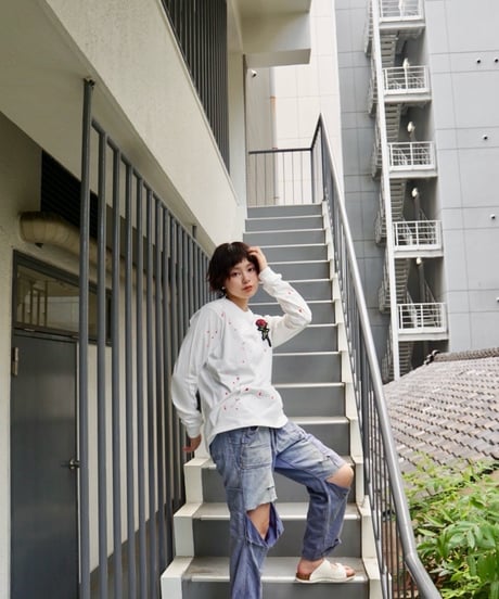 RHODOLIRION　 NO.RV1072A   Painting Long Sleeve Tee