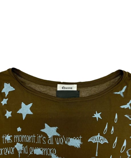 Queens×WEYEP 　W-10-04　10周年記念アイテム④　Distressed Print Tee