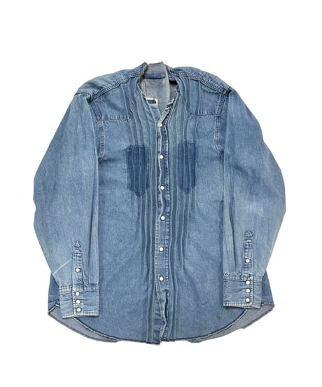 ADJANI　Yasumin-W-002　5 TUCK SHIRT (INDIGO)