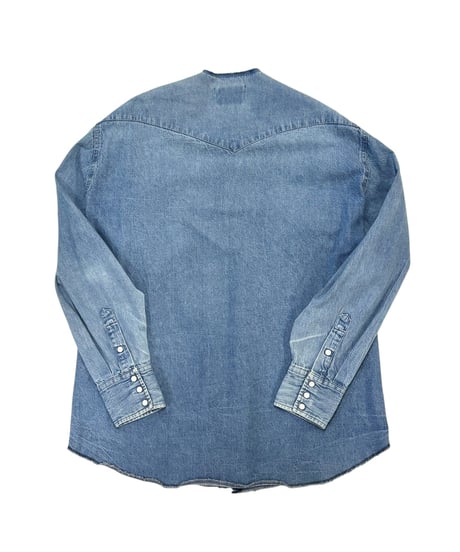 ADJANI　Yasumin-W-002　5 TUCK SHIRT (INDIGO)