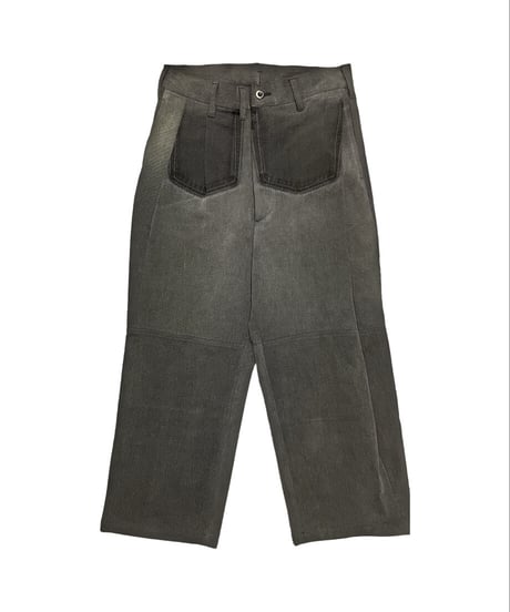 YUYA MORIBE　No. YM-D-005　ASYMMETRY TUCK PANTS (DENIM)
