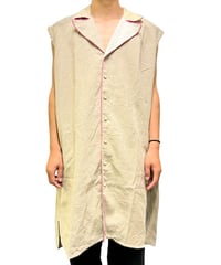 YUYA MORIBE　No. YM-AL-003 NO SLEEVE LONG GRAMPA SHIRT