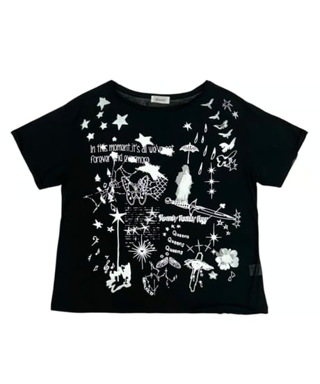 Queens×WEYEP 　W-10-04　10周年記念アイテム④　Distressed Print Tee