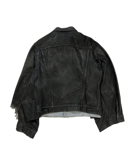WEYEP　No.R-W-161-S1　RUBBER COATING WIDE DENIM JACKET