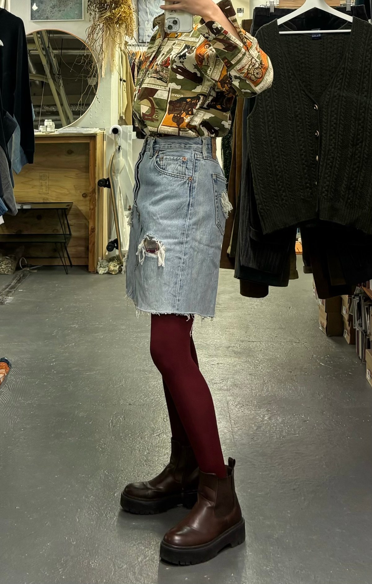 Levis 501 REMAKE SKIRT( EURO LEVI'S) | CAGE RAT