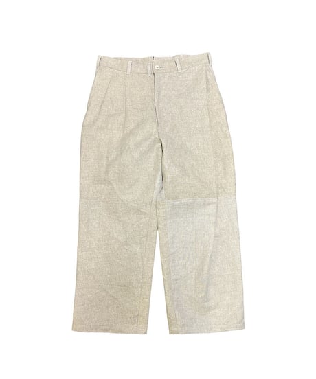 YUYAMORIBE　No.YM-DL×PT-02×C　ASYMMETRY TUCK PANTS