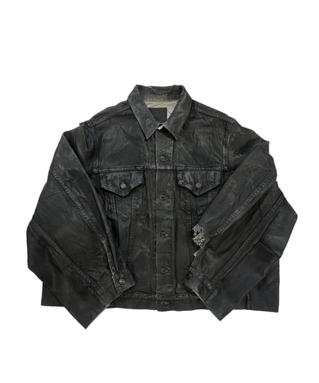 WEYEP　No.R-W-161-S1　RUBBER COATING WIDE DENIM JACKET