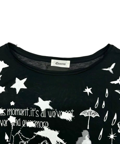 Queens×WEYEP 　W-10-04　10周年記念アイテム④　Distressed Print Tee