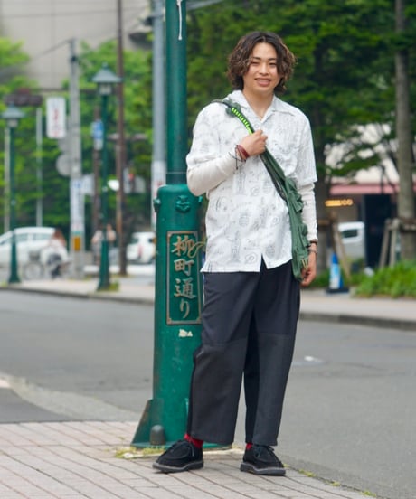 YUYA MORIBE　No. YM-VS-005　ASYMMETRY TUCK PANTS