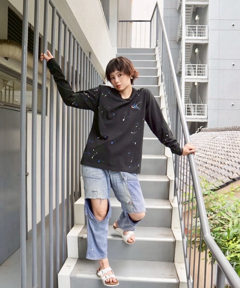 RHODOLIRION NO.RV1072B Painting Long Sleeve