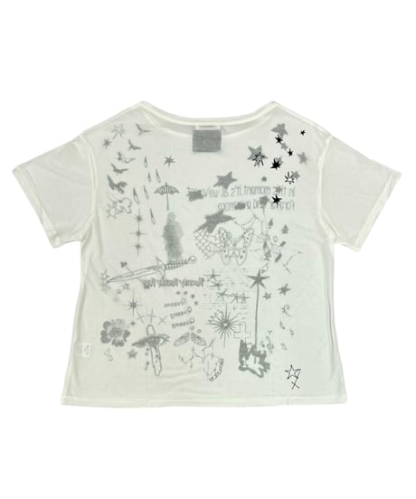 Queens×WEYEP 　W-10-04　10周年記念アイテム④　Distressed Print Tee