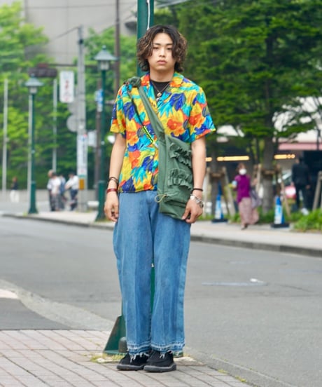 ADJANI　Yasumin-D-002　PLEATS WIDE PANTS