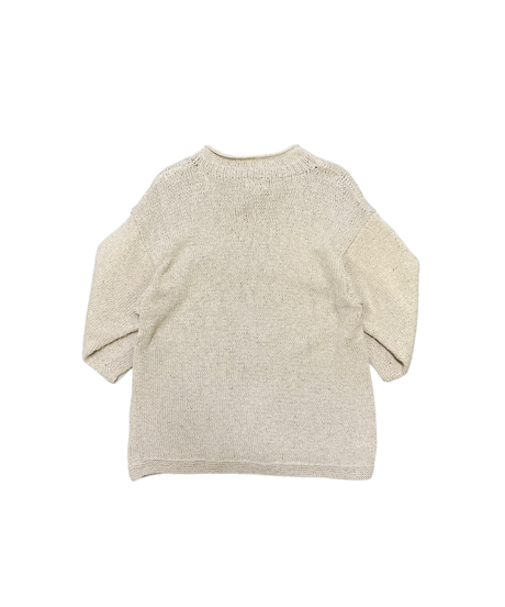 MacMahon Knitting Mills 　Roll Neck Knit-WHITE