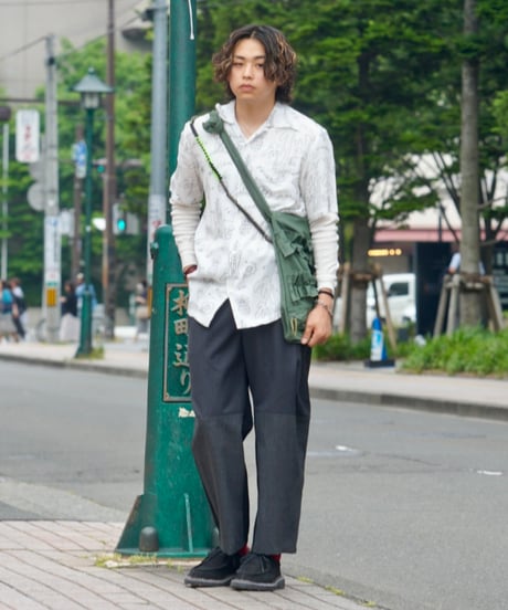 YUYA MORIBE　No. YM-VS-005　ASYMMETRY TUCK PANTS