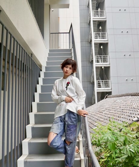 RHODOLIRION　 NO.RV1072A   Painting Long Sleeve Tee