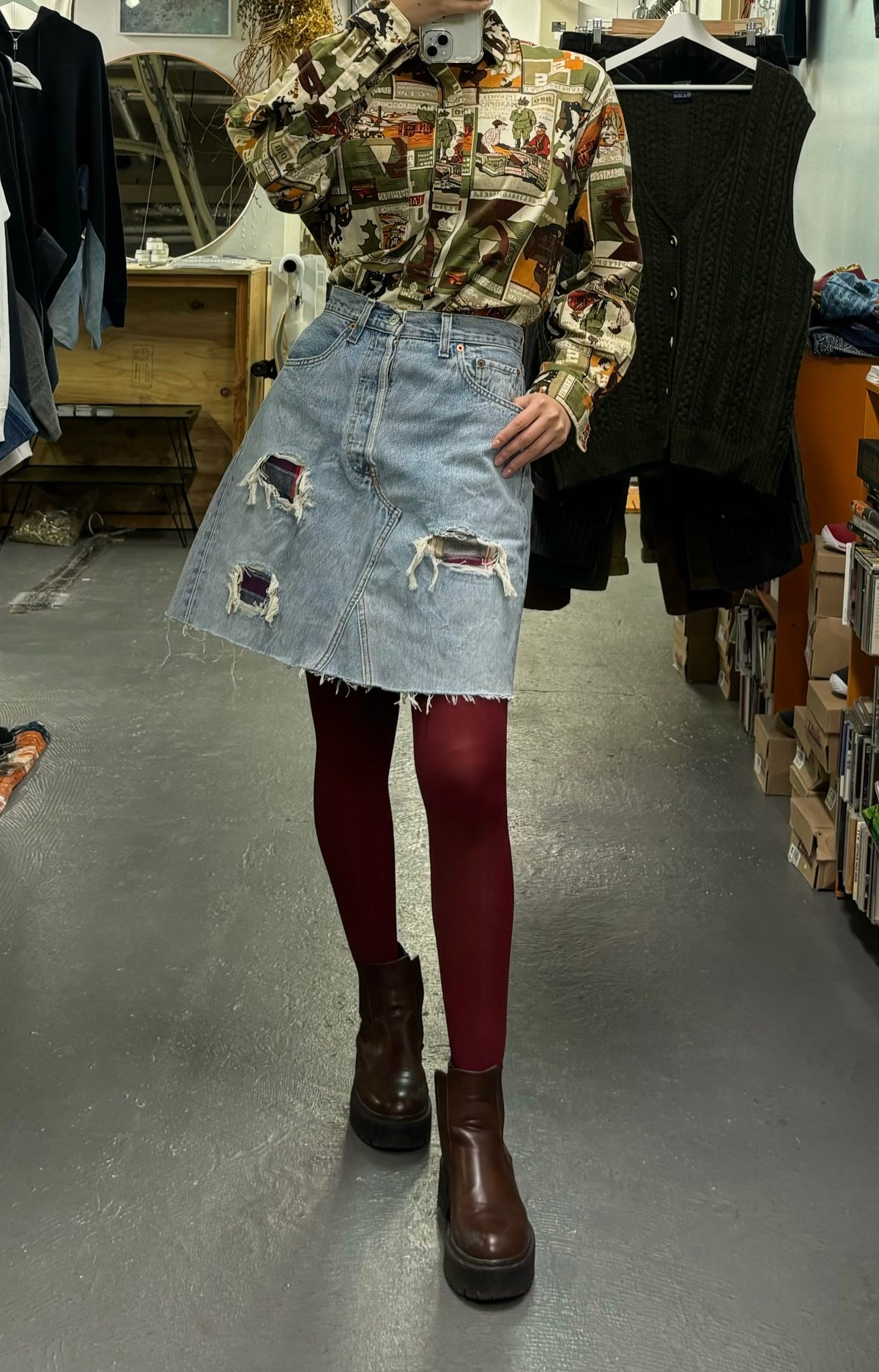 Levis 501 REMAKE SKIRT( EURO LEVI'S) | CAGE RAT