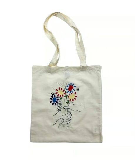 NOT OEM　FLOWER  TOTO BAG
