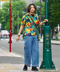 ADJANI　Yasumin-D-002　PLEATS WIDE PANTS