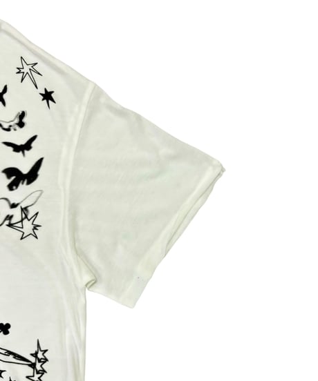 Queens×WEYEP 　W-10-04　10周年記念アイテム④　Distressed Print Tee