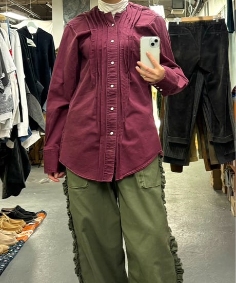 ADJANI　Yasumin-W-002　5 TUCK SHIRT (TWILL)