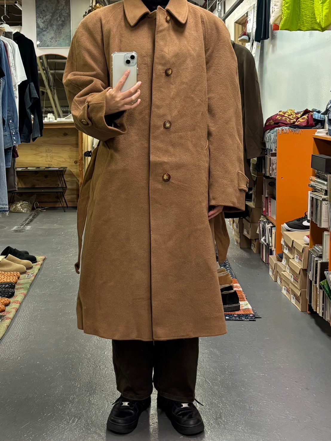 French Vintage wool×cashmere Coat CASHMERE BLEND COAT | CAGE RATTLERS