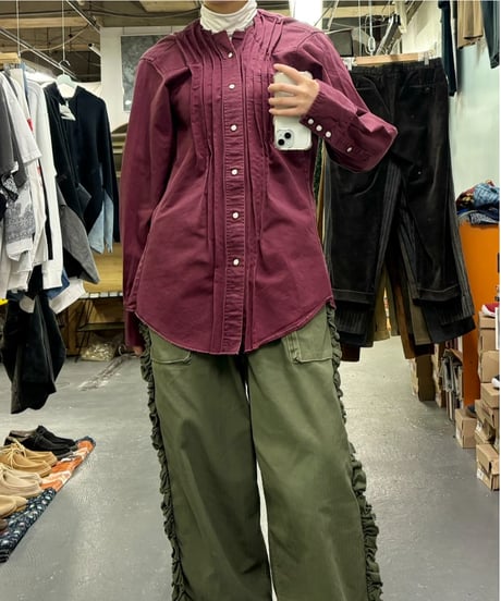 ADJANI　Yasumin-W-002　5 TUCK SHIRT (TWILL)
