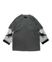 WEYEP　No.R-W-103　Sleeve Layered Pullover-SCARF
