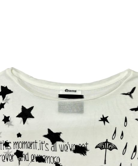 Queens×WEYEP 　W-10-04　10周年記念アイテム④　Distressed Print Tee
