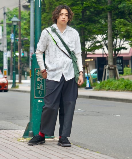 YUYA MORIBE　No. YM-VS-005　ASYMMETRY TUCK PANTS