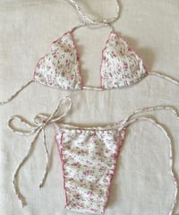 cotton trim Flower/pink