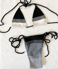 cotton like /Gray×Black
