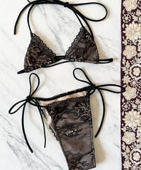 black lace Bikini 0001