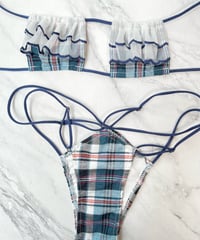 ホイップメイド　ブルーチェック眼帯ビキニ